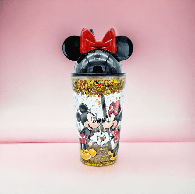 Gobelet Snowglobe Disney Mickey Et Minnie Mouse 